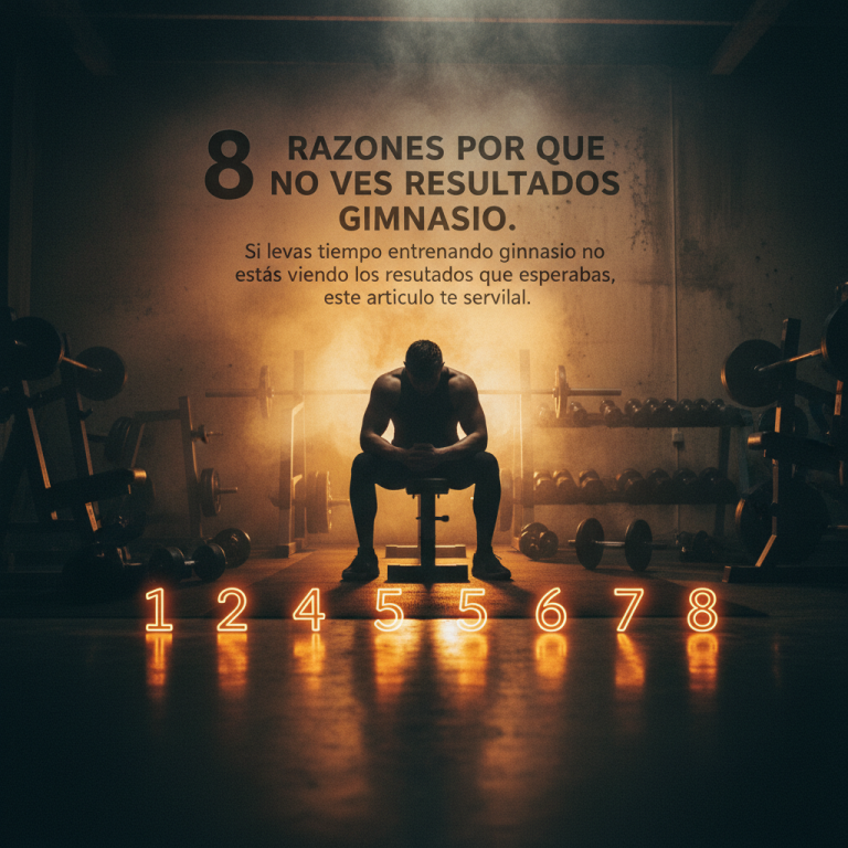 8 RAZONES POR LAS QUE NO VES RESULTADOS EN EL GIMNASIO