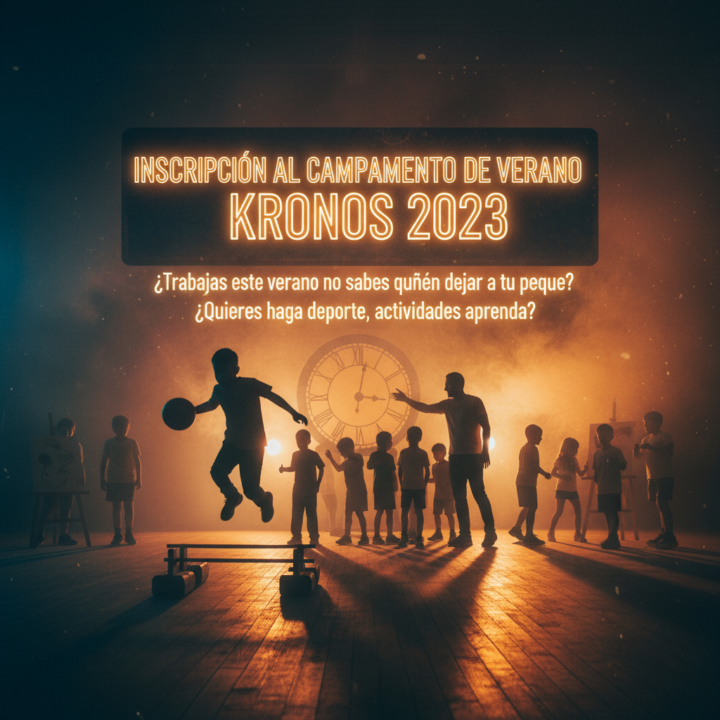 INCRIPCIÓN AL CAMPAMENTO DE VERANO KRONOS 2023