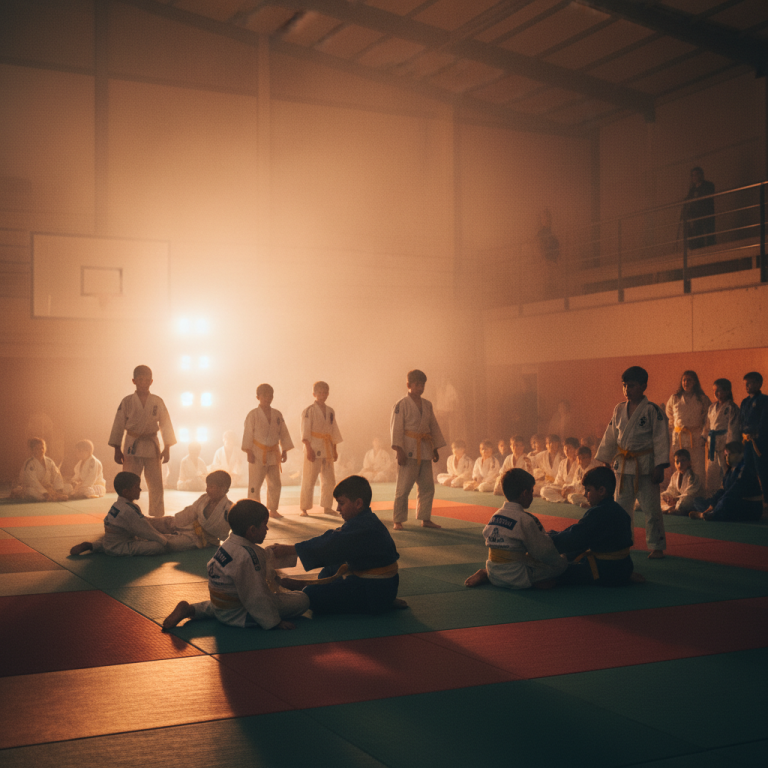 Un emocionante examen de Judo en Tabernas: Pasando de Grado con Determinación y Celebrando la Convivencia